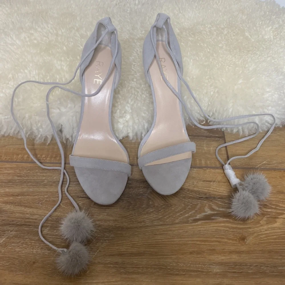Raye Bryce Lace Up Pom‎ Heel